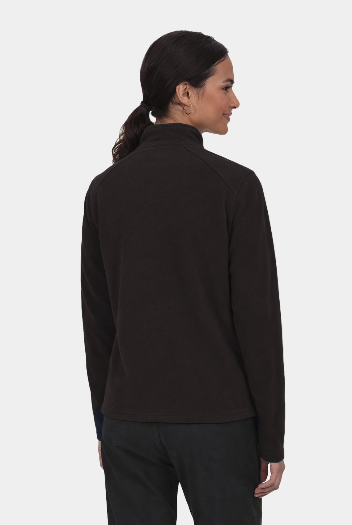 unisex perth fleece scrub jacket velilla black