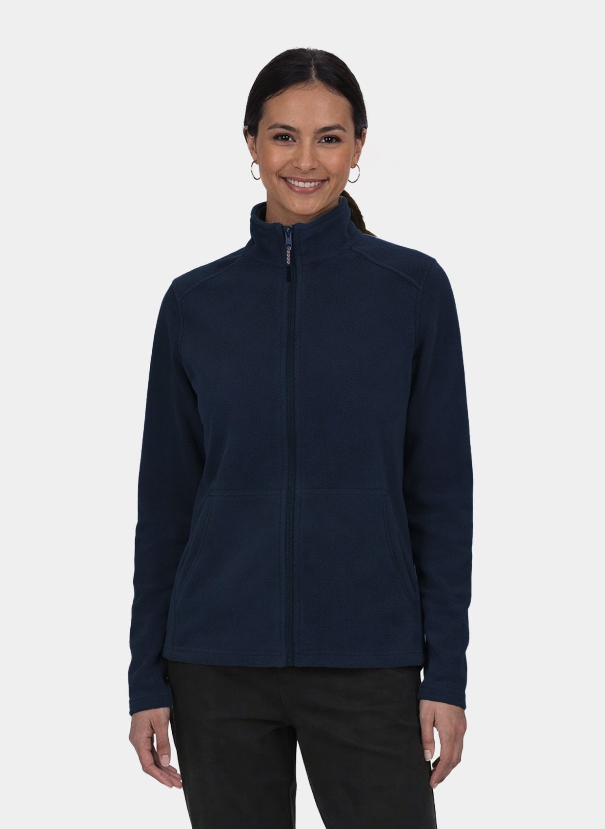 unisex perth fleece scrub jacket velilla navy