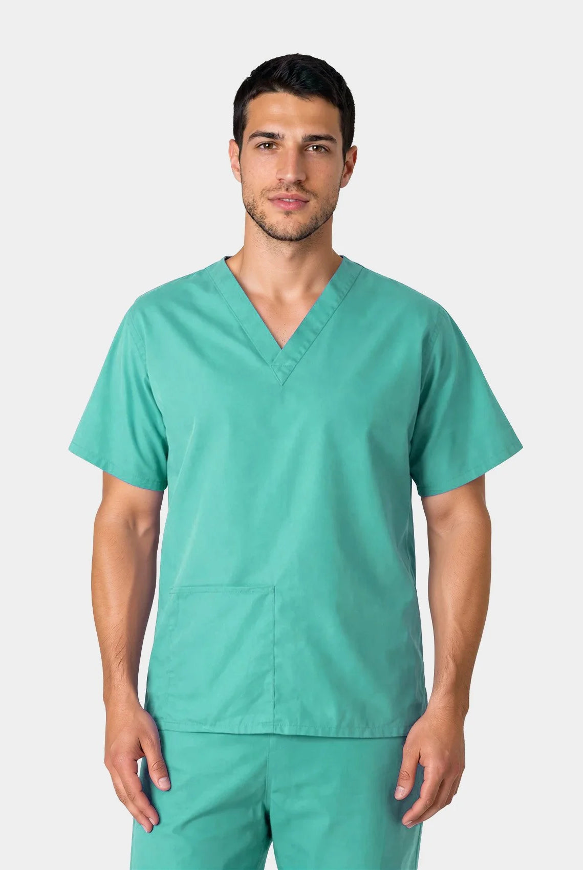 Budget Scrub Top - Mid Green