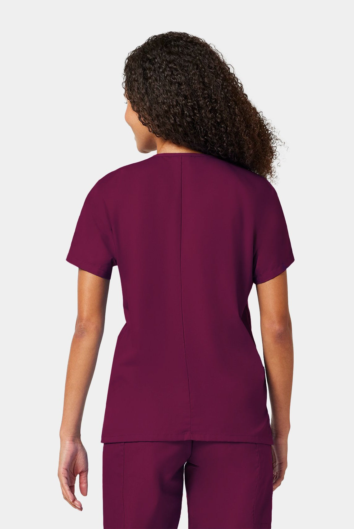 unisex scrub top cherokee - wine