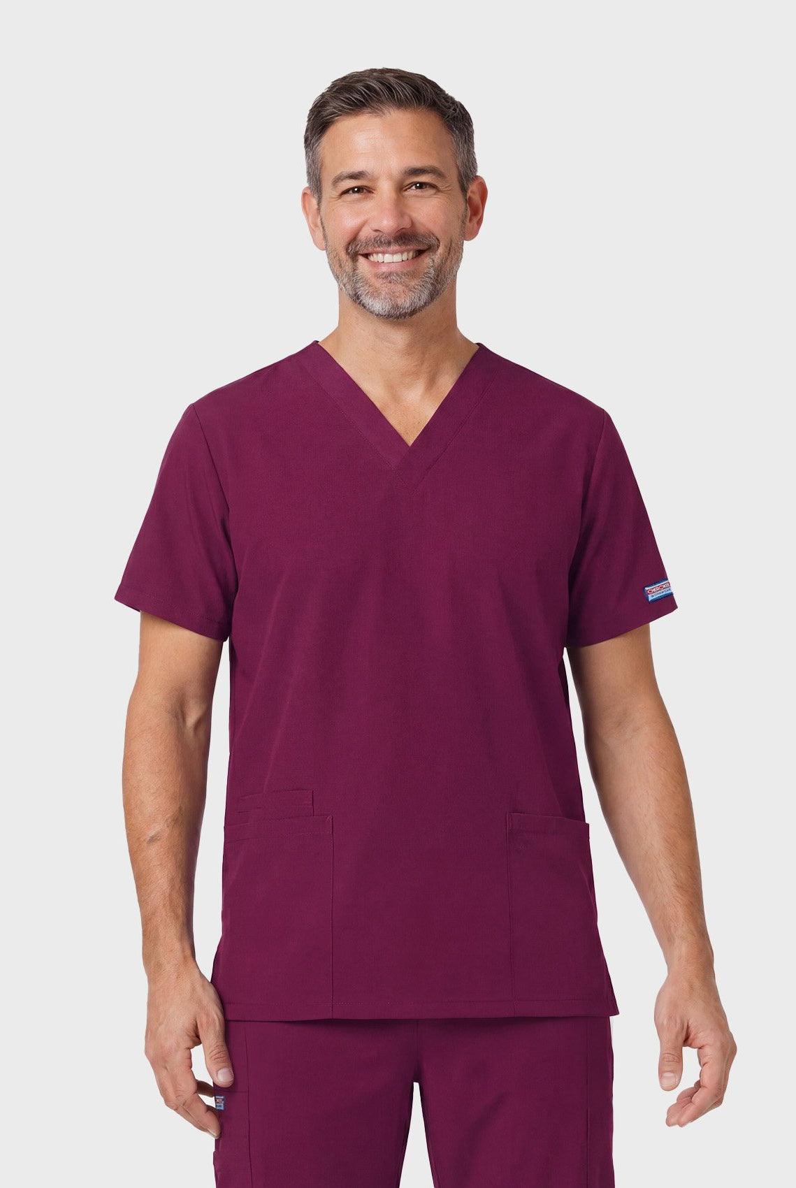 unisex-scrub-top-cherokee-originals-4700-wine3