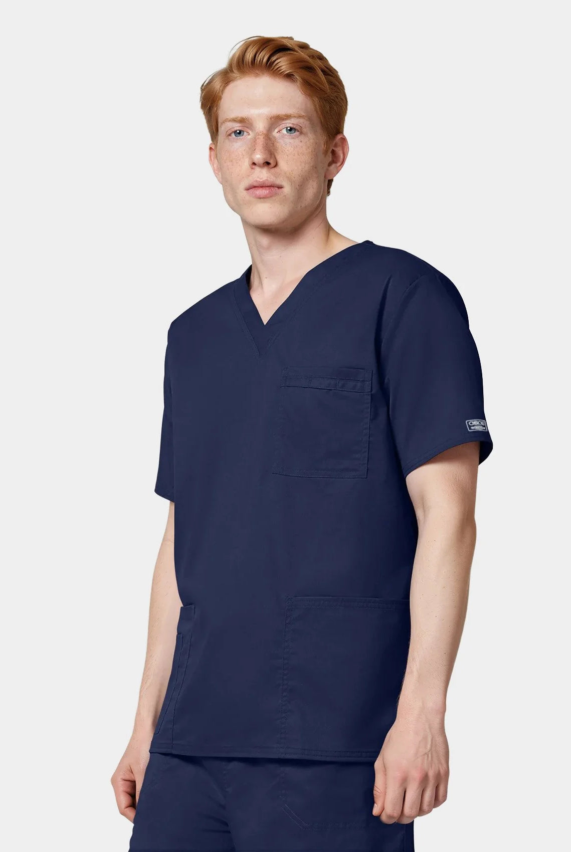 Cherokee Core Stretch Unisex V-Neck Scrub Top WWE4725-Navy