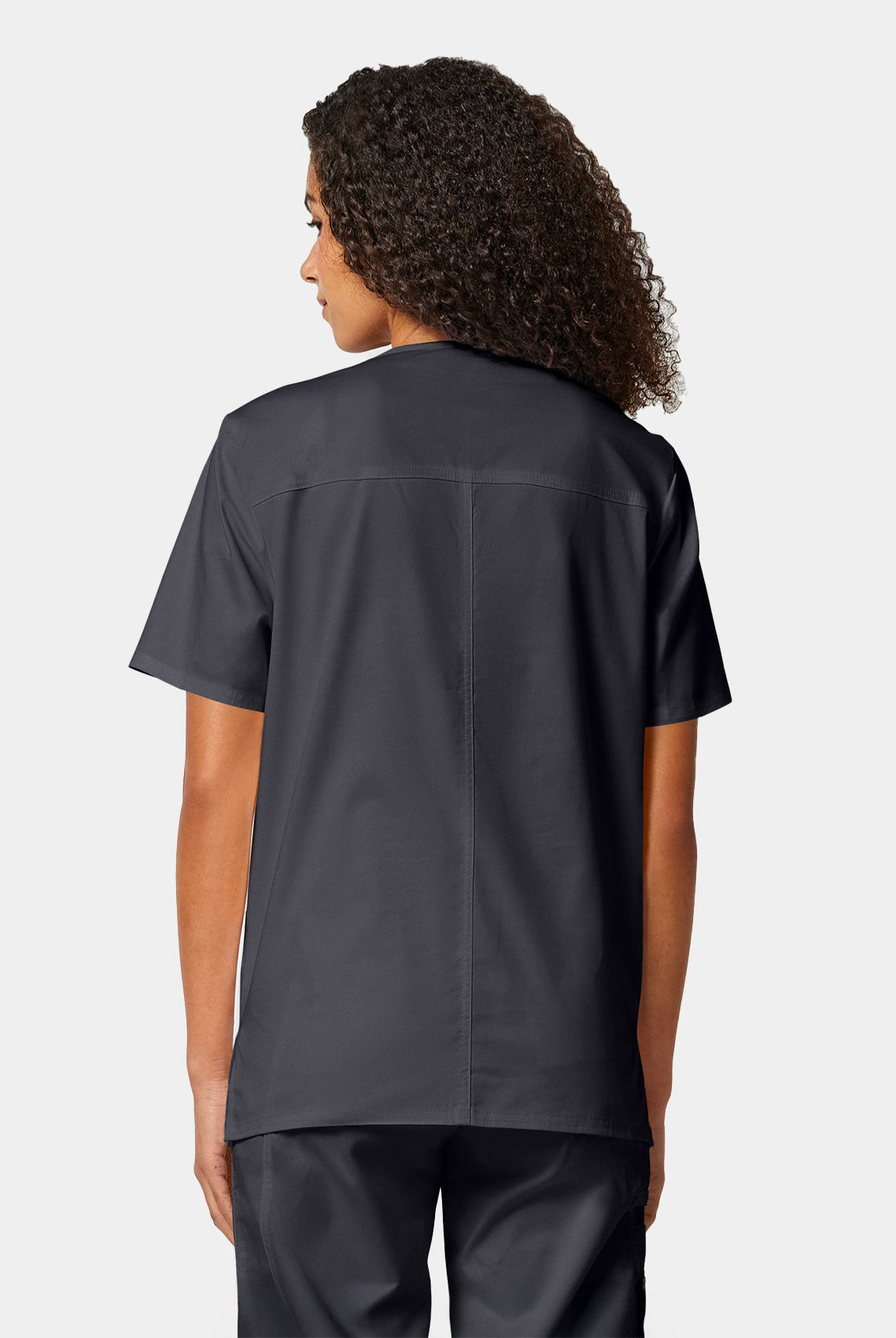 Cherokee Core Stretch Unisex V-Neck Scrub Top WWE4725 - Pewter - back