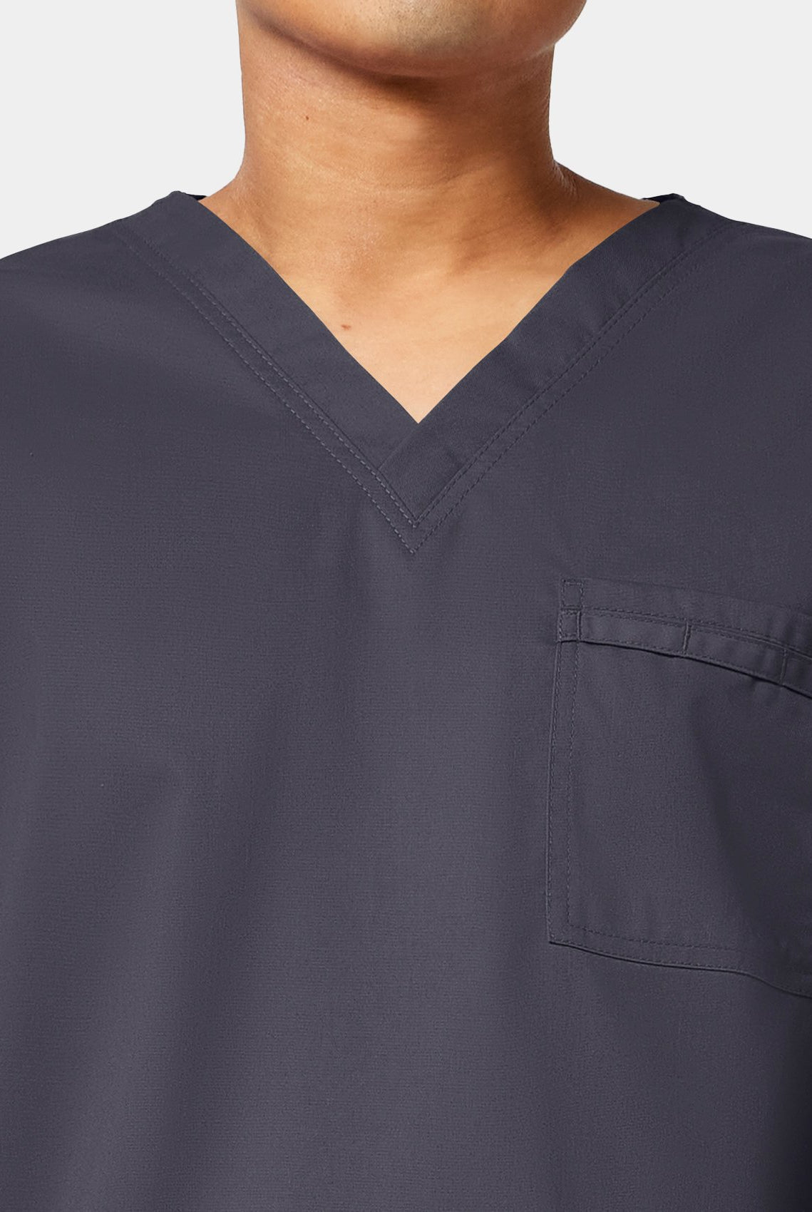 Cherokee Core Stretch Unisex V-Neck Scrub Top WWE4725 - Pewter