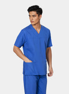 HappyFIT Unisex Scrub Top - Royal