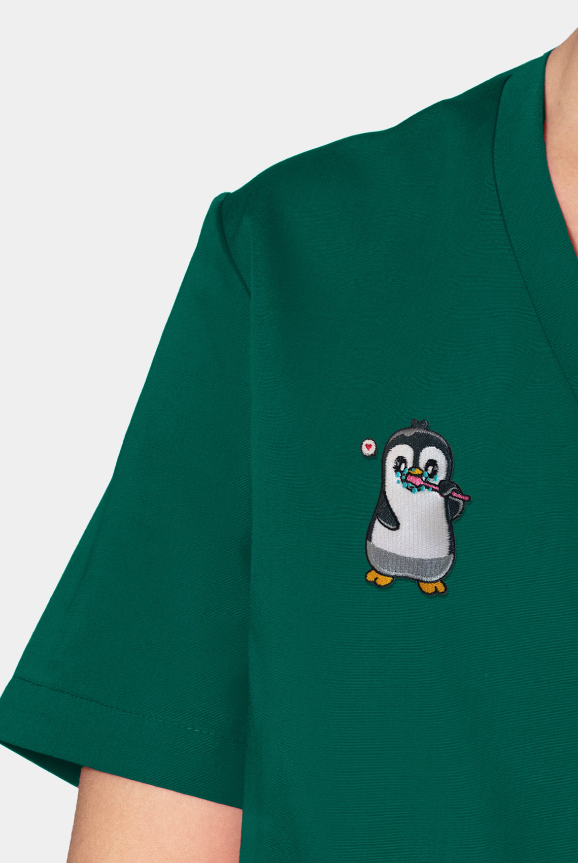 Orange Standard Balboa Scrub Top - Hunter-Embroidery