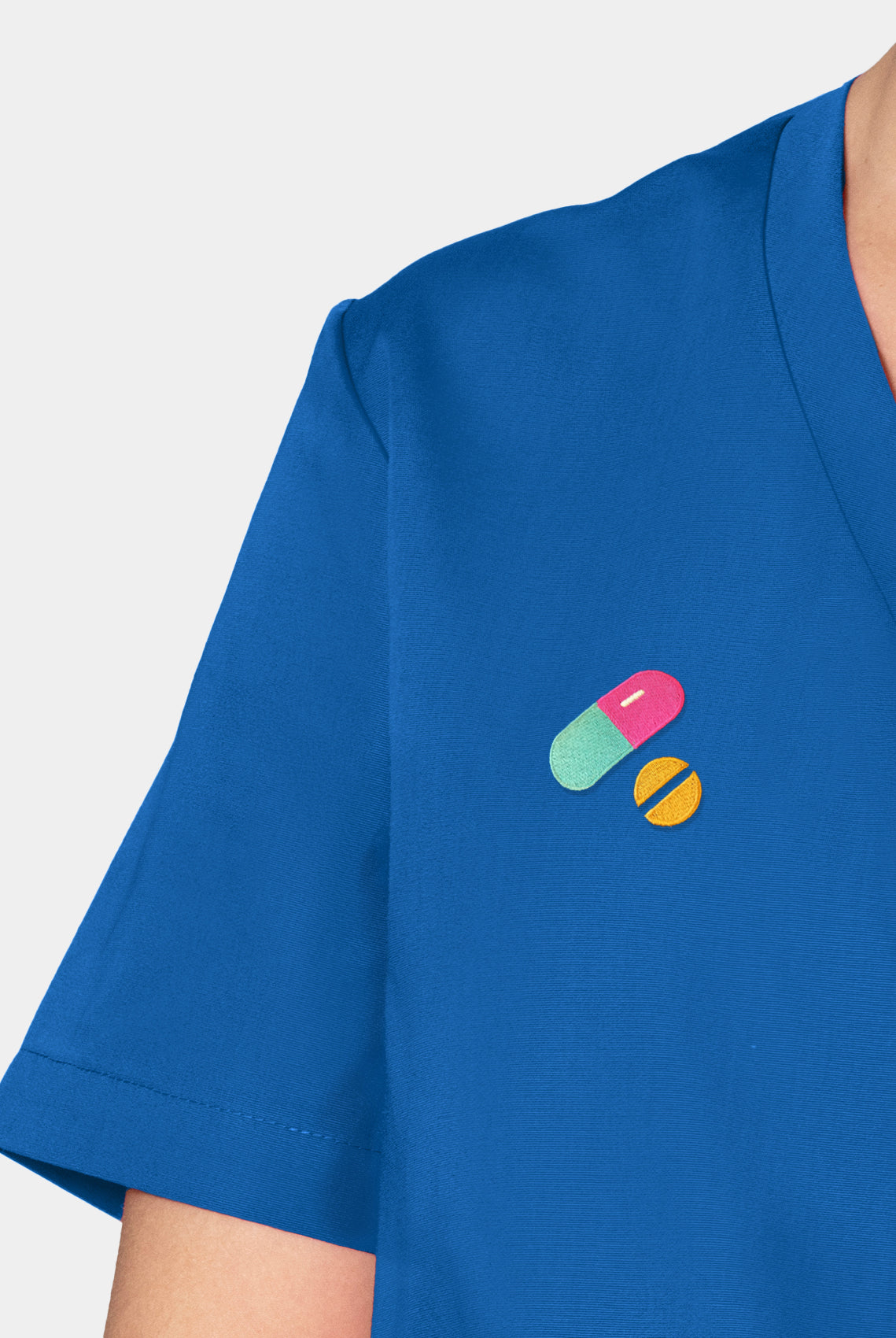 Orange Standard Balboa Scrub Top - Royal-Embroidery