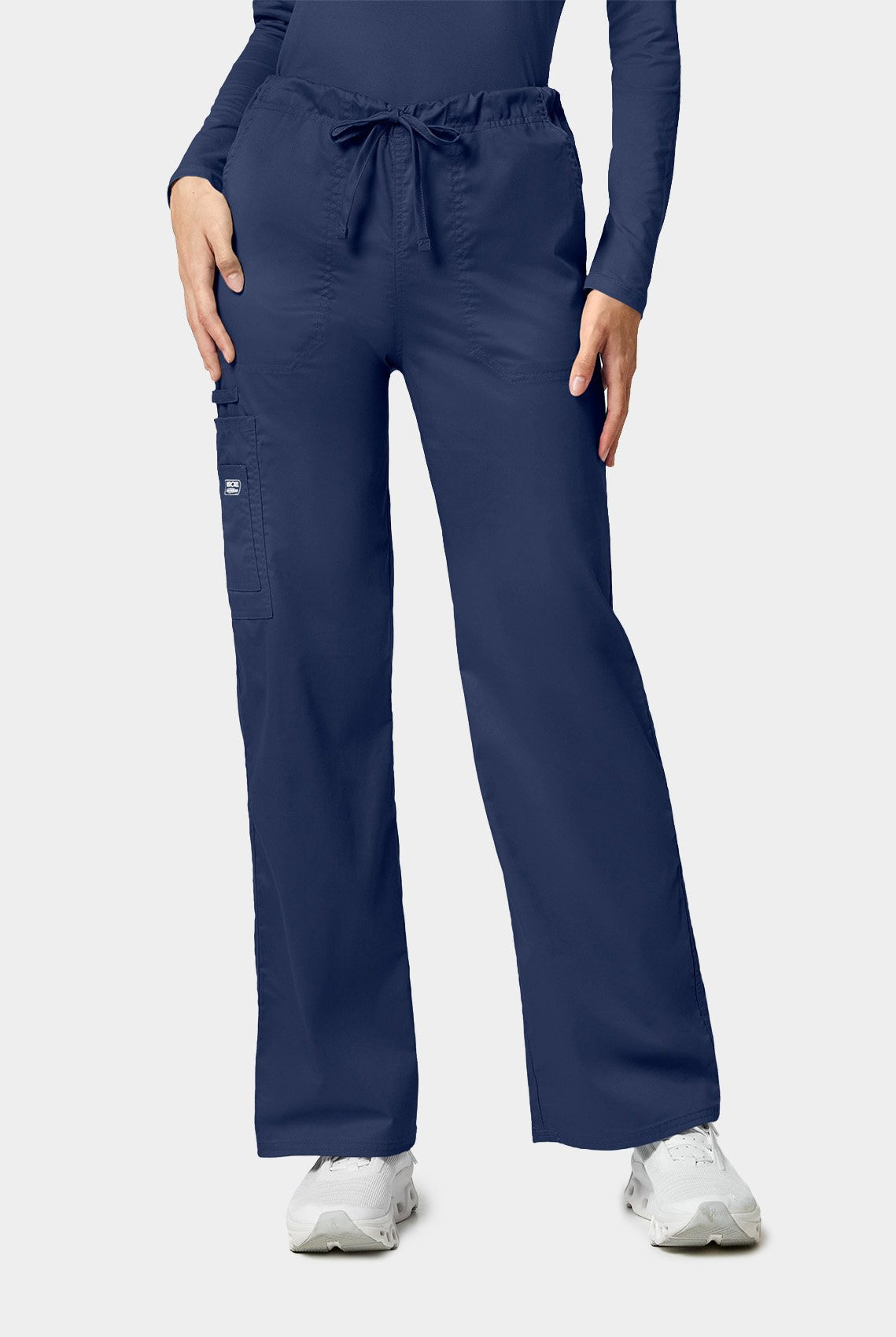 Cherokee Core Stretch Unisex Drawstring Cargo Scrub Trousers WWE4043 - Navy