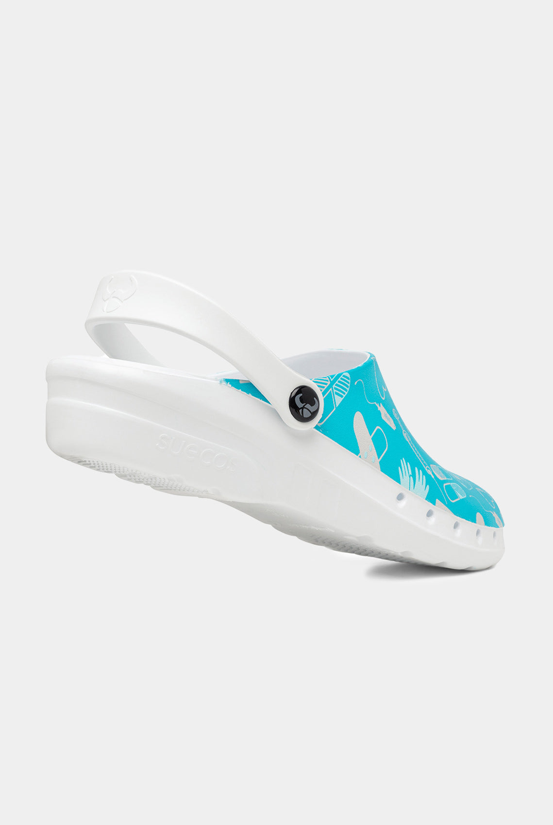 Suecos Oden Fusion Clogs - Medical Pink - Back