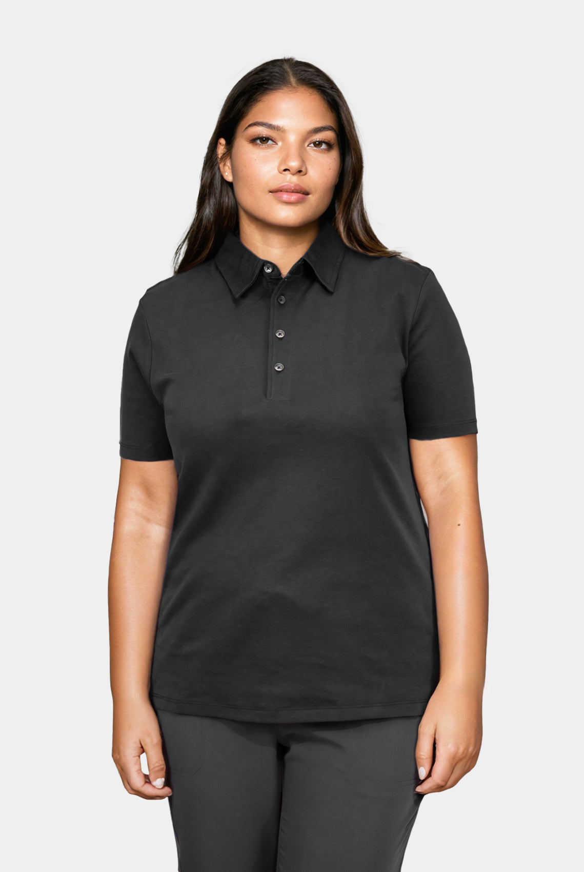 Tee Jays Pima Cotton Unisex Polo Shirt - Black - Women
