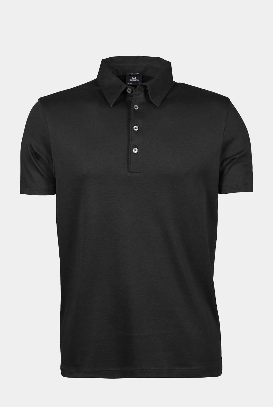 Tee Jays Pima Cotton Unisex Polo Shirt - Black - zoom