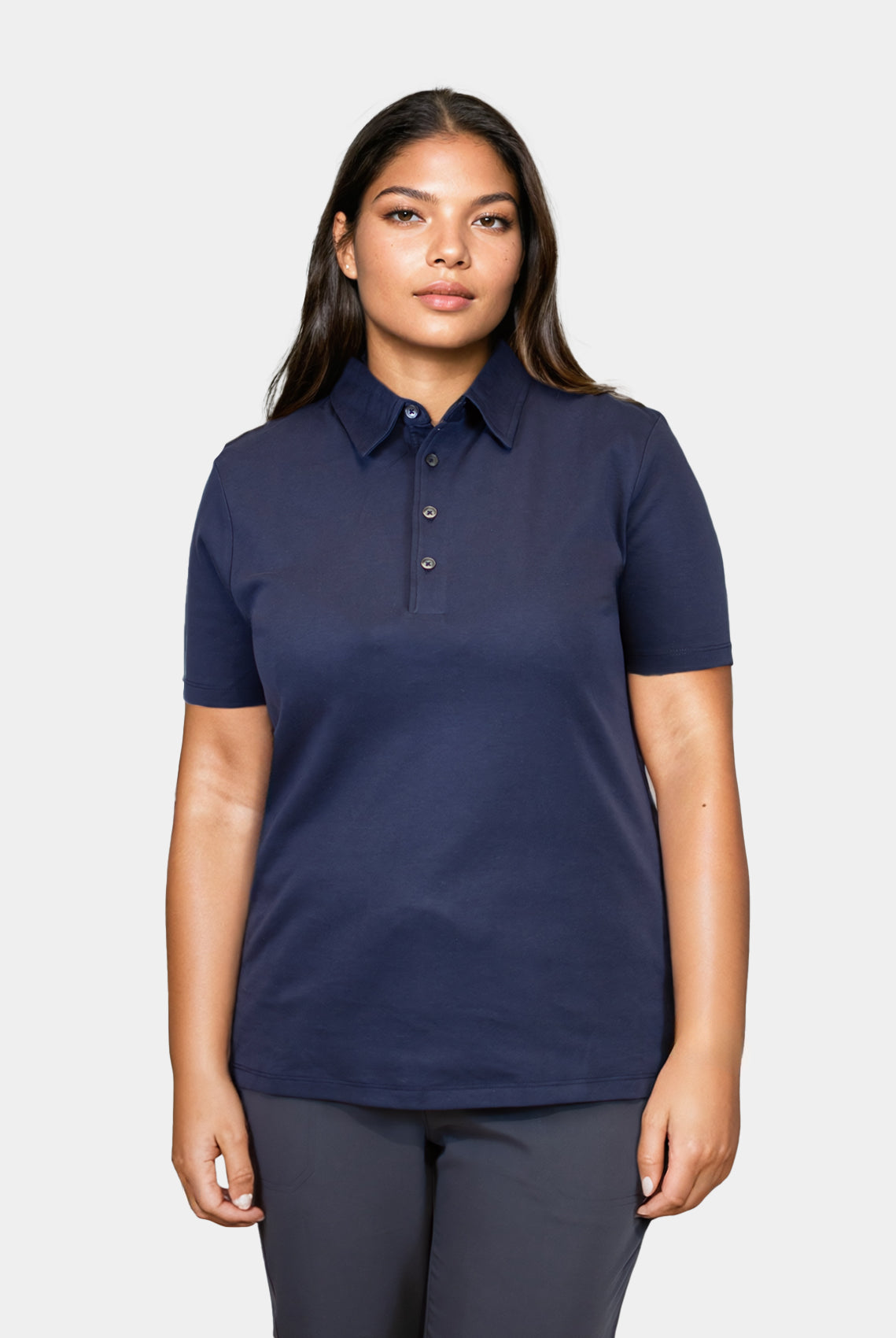 Tee Jays Pima Cotton Unisex Polo Shirt - Navy - Women