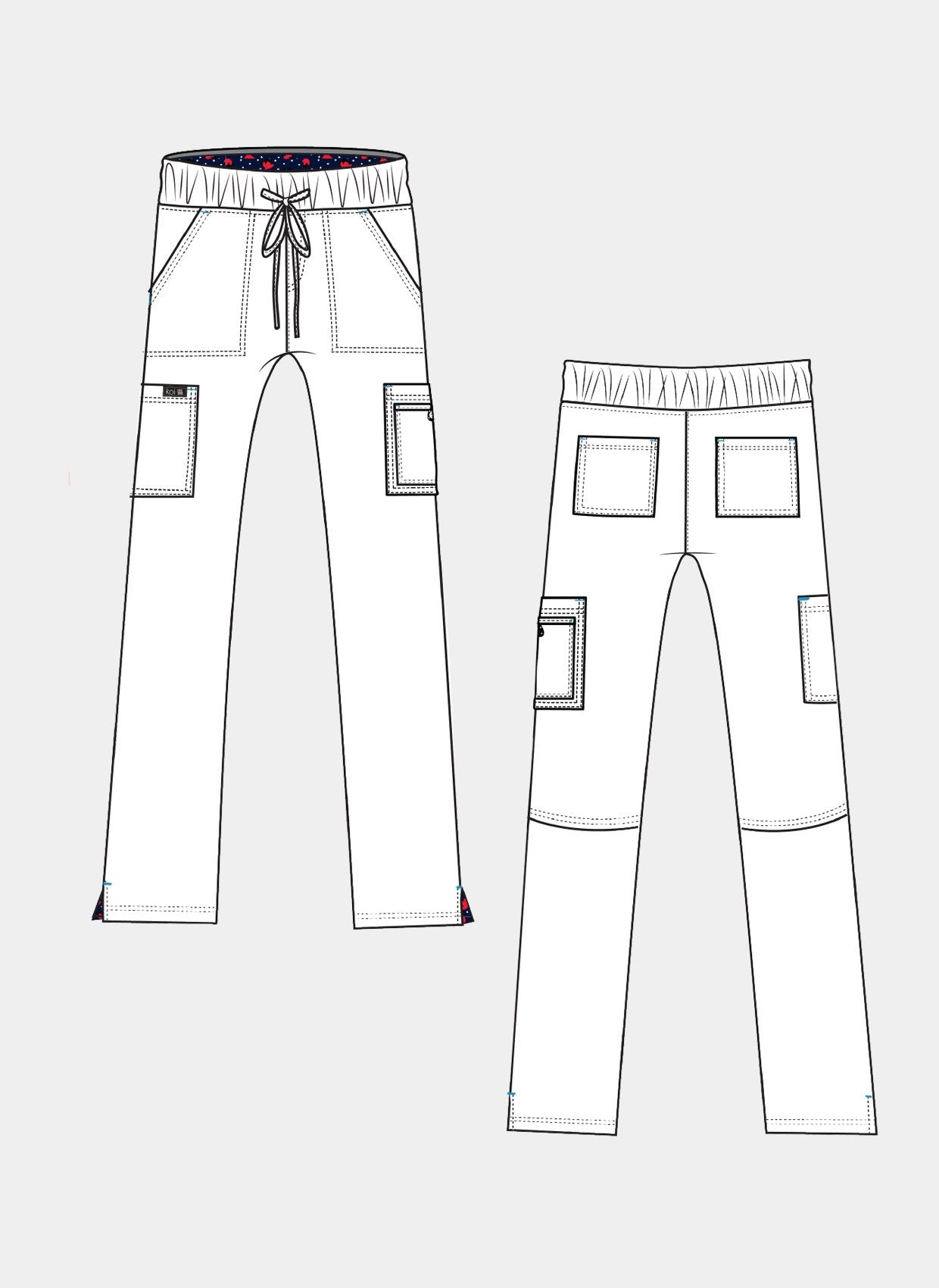 koi basics holly trousers sketch