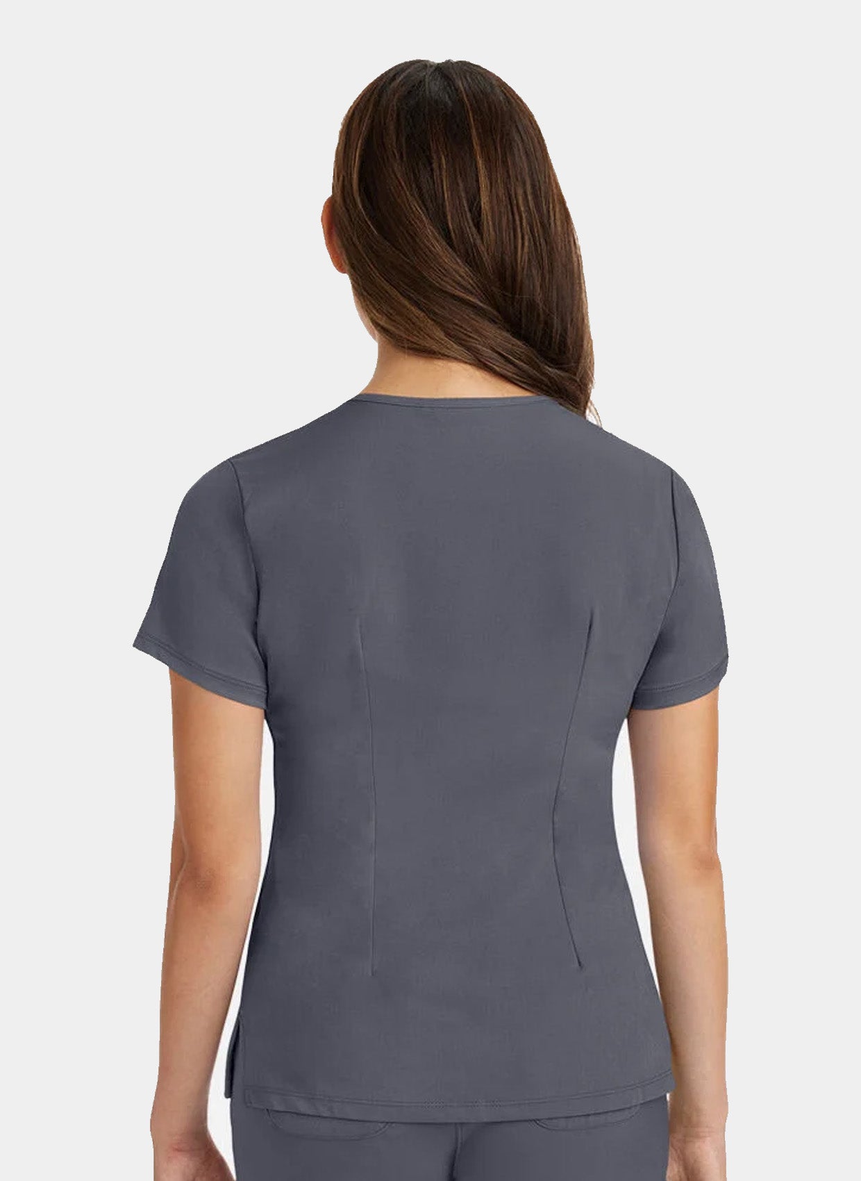 Healing Hands Monica Scrub Top - Pewter