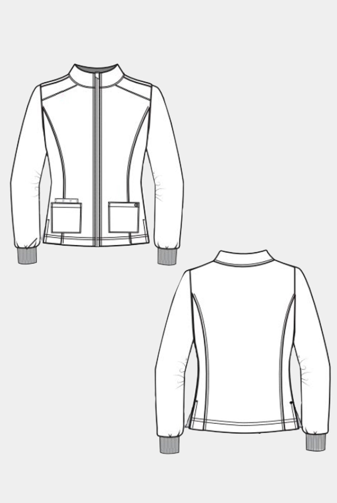womens jacket koi cureology geneses sketch