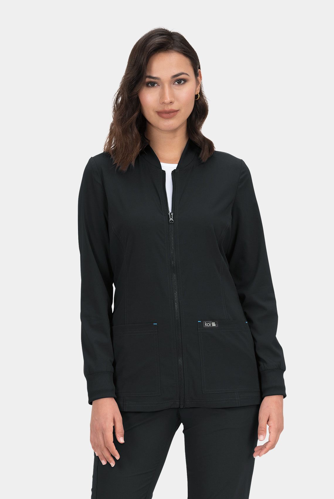 Koi Basics Andrea Scrub Jacket - Black