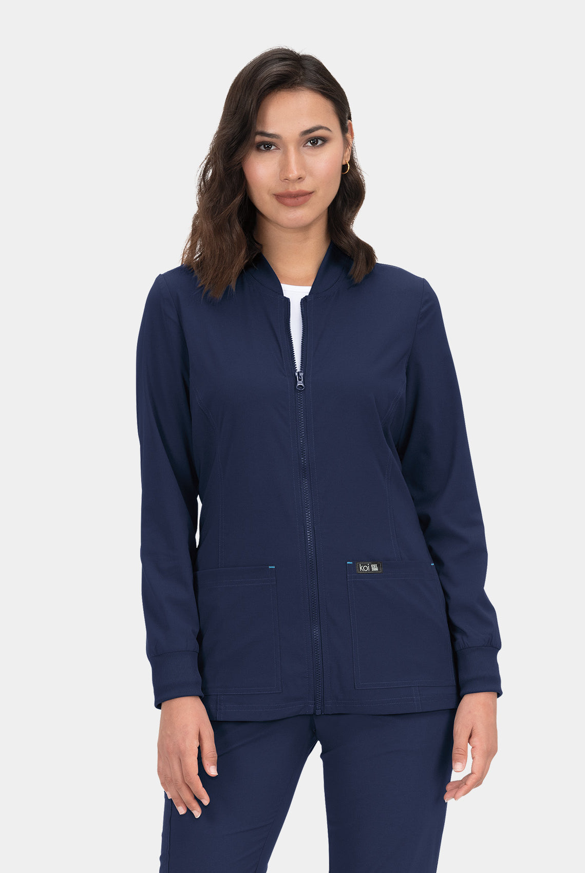 Koi Basics Andrea Scrub Jacket - Navy
