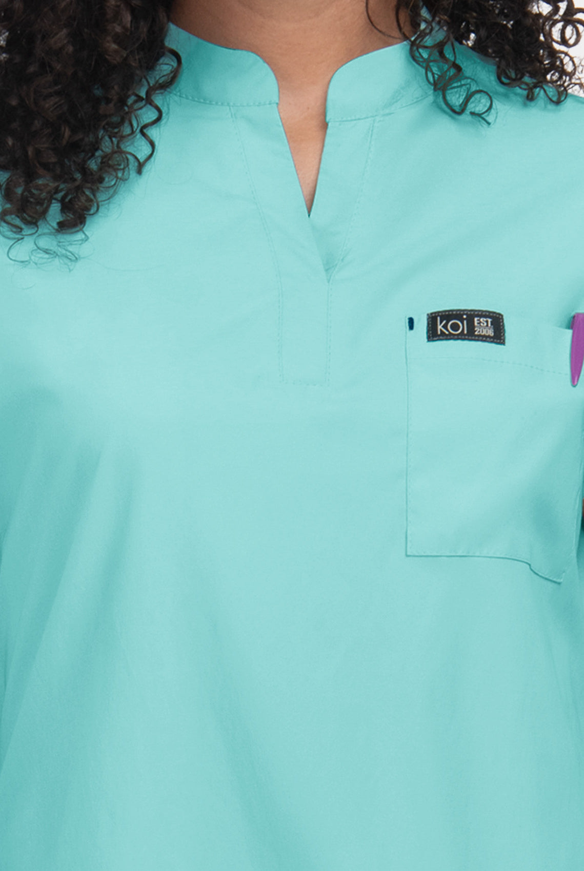 Koi Basics Ari Scrub Top - Fresh Mint