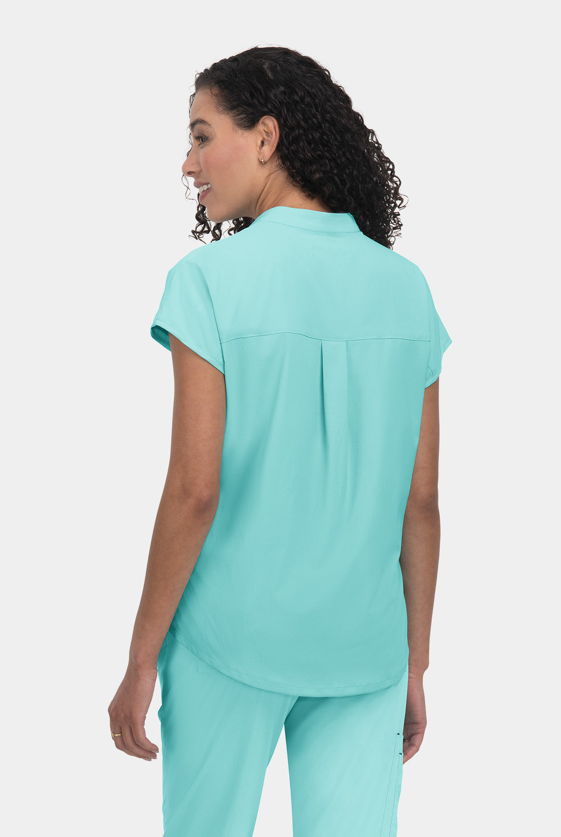 Koi Basics Ari Scrub Top - Fresh Mint - Back