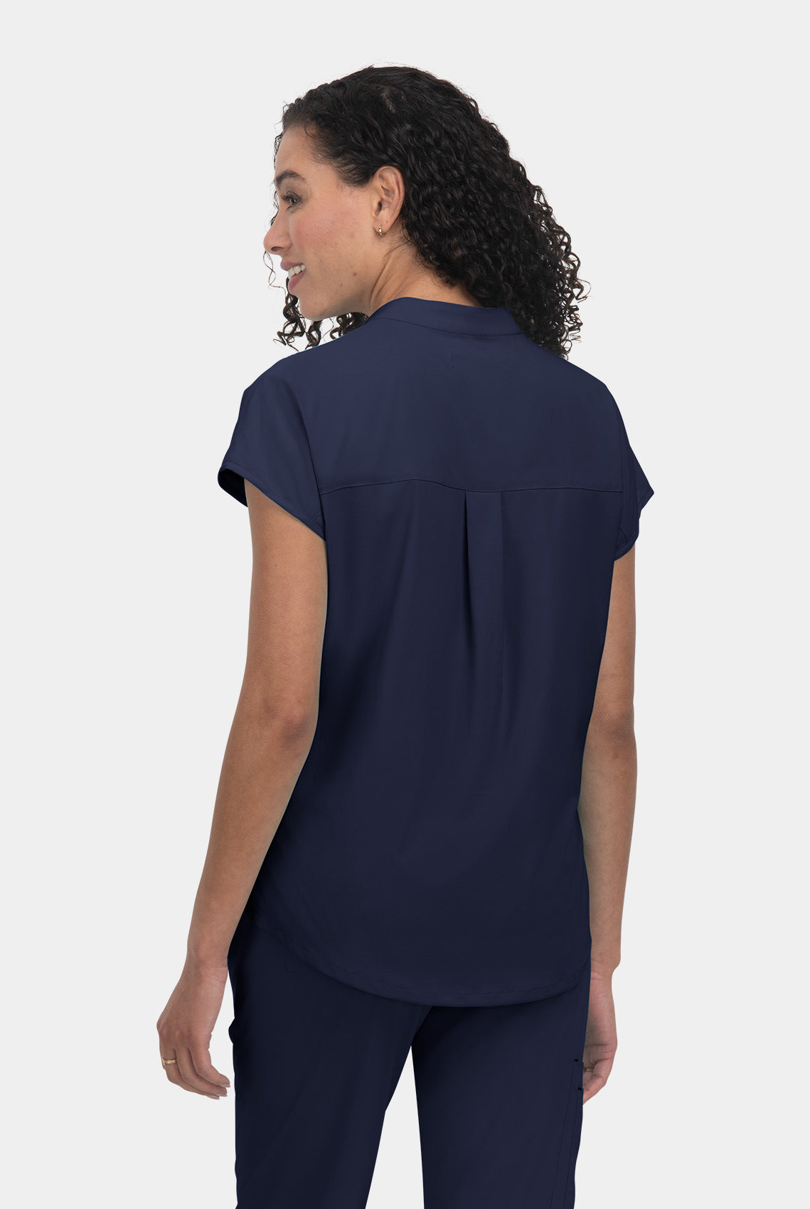 Koi Basics Ari Scrub Top - Navy - Back