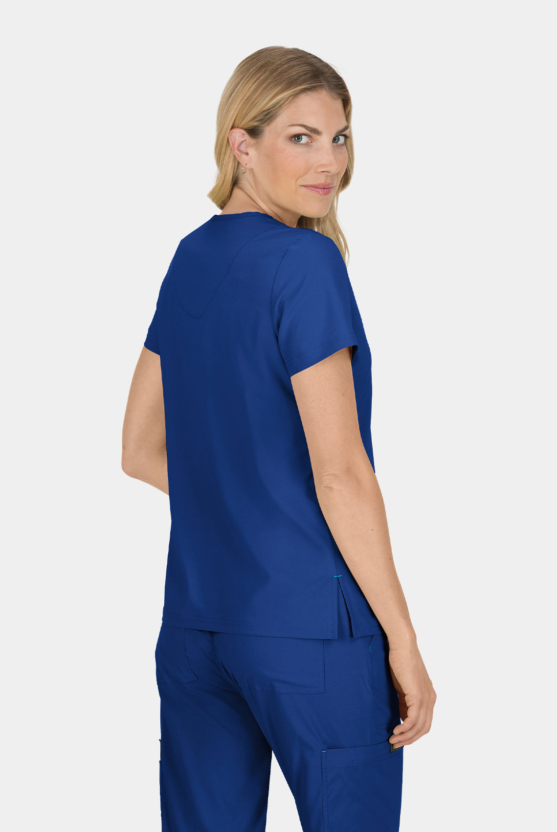 Koi Basics Becca Scrub Top - Galaxy - Back