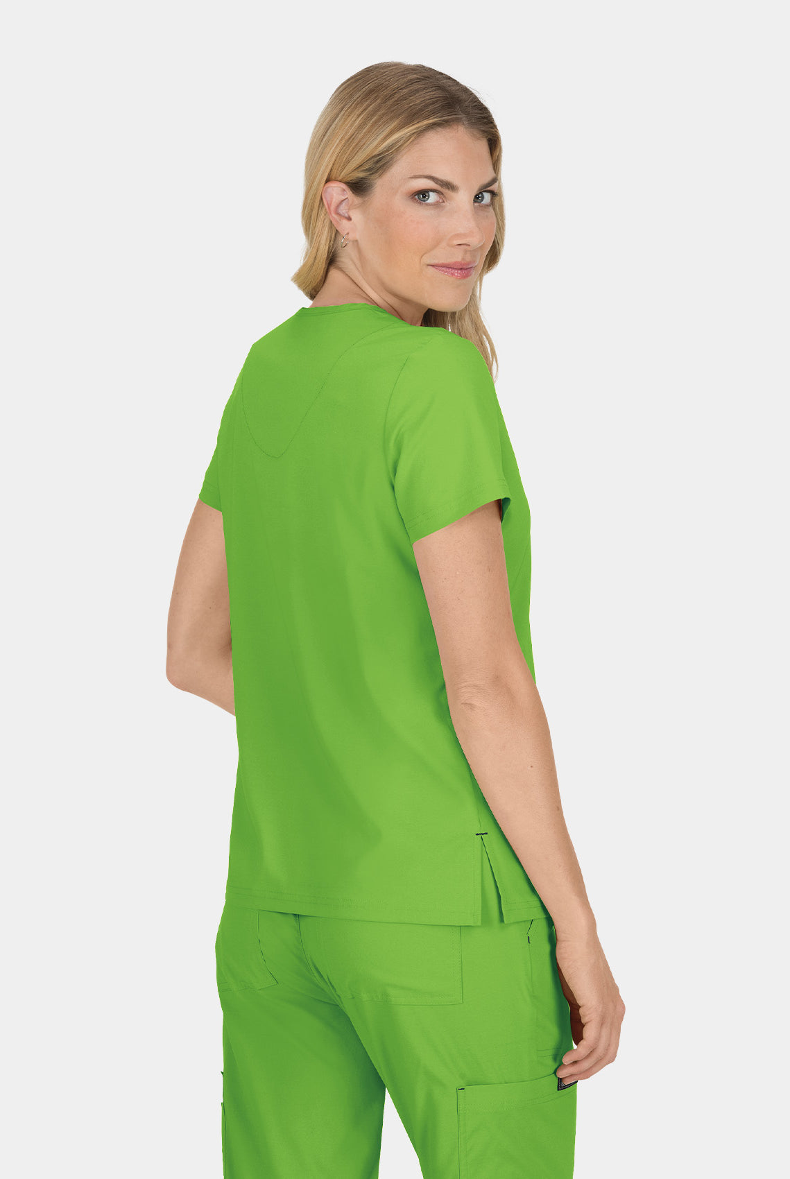 Koi Basics Becca Scrub Top - Green Tea - Back