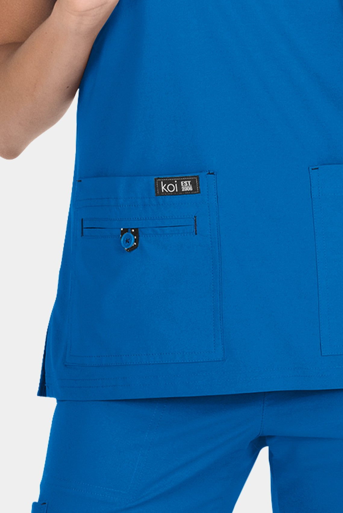Koi Basics Becca Scrub Top - Royal