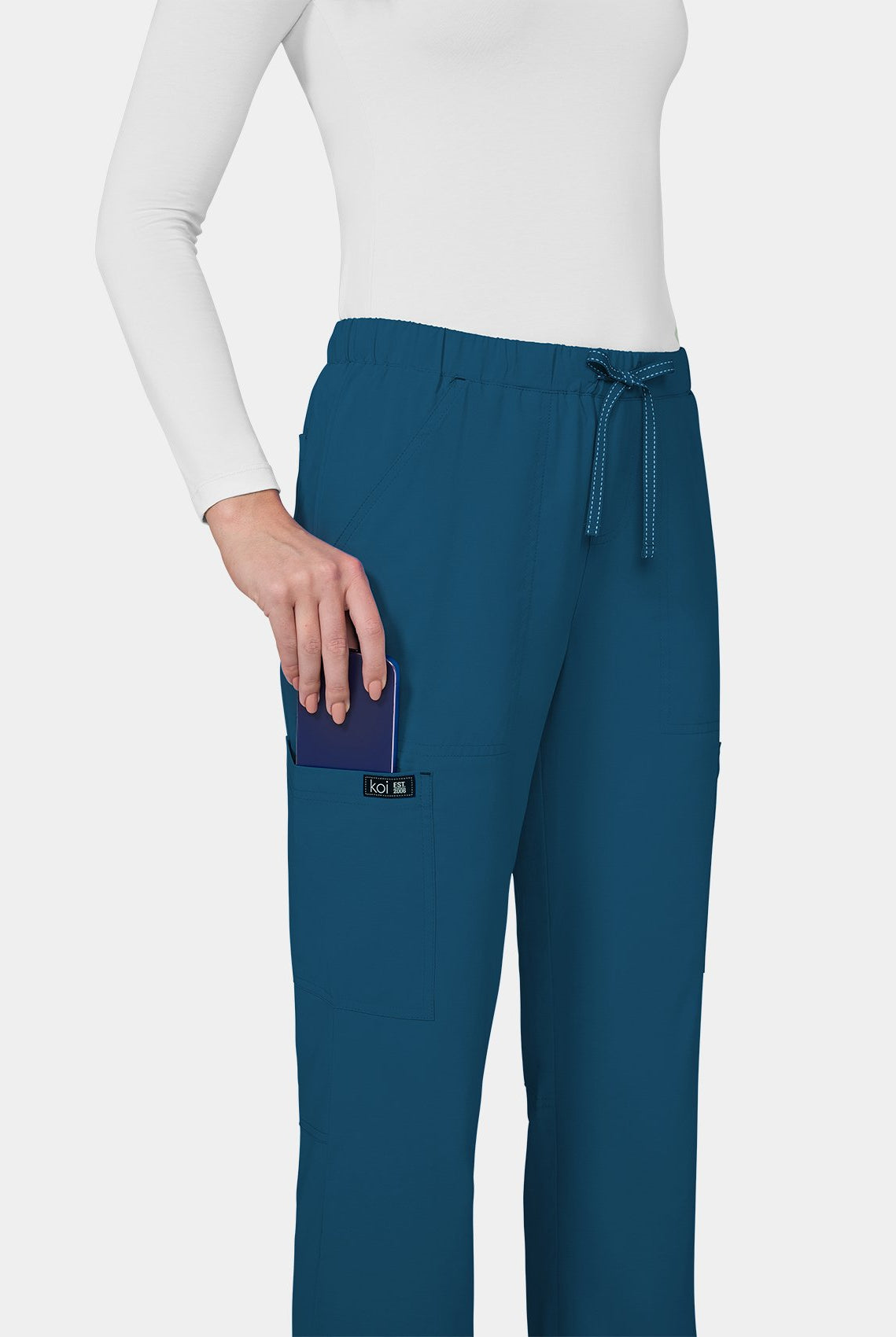 Koi Basics Holly Scrub Trousers - caribbean