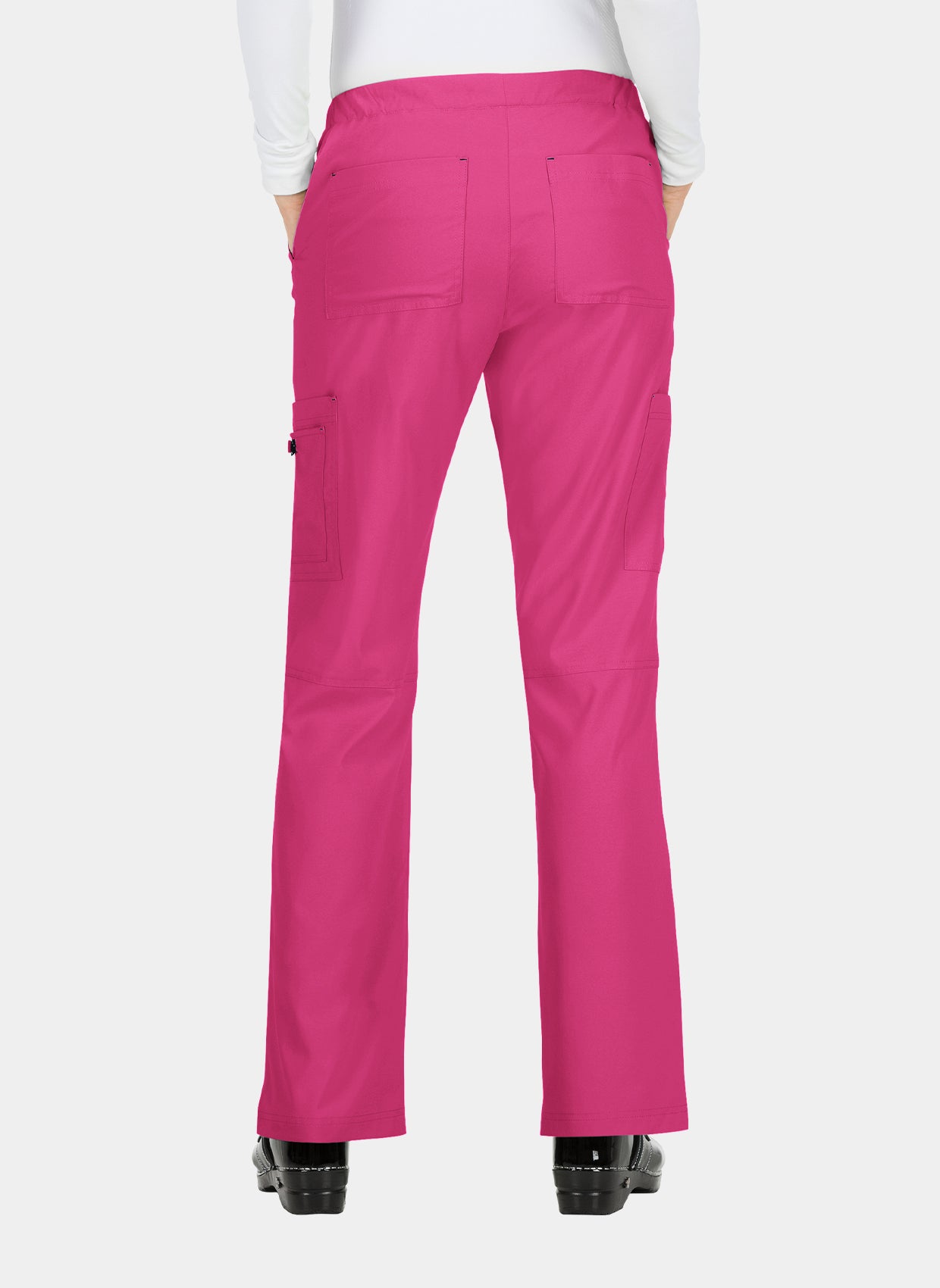 Koi Basics Holly Scrub Trousers - Flamingo - Back