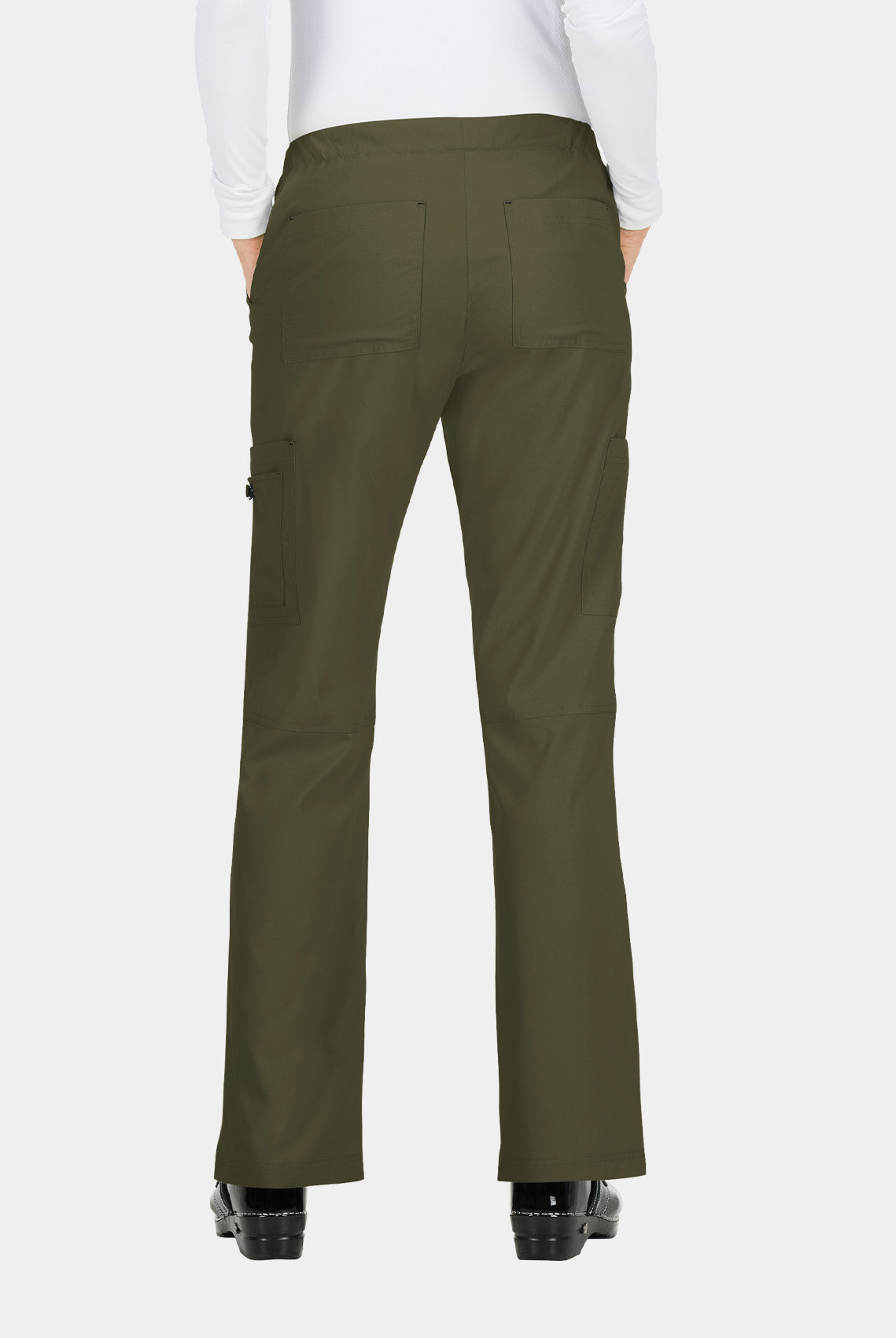 Koi Basics Holly Scrub Trousers - Olive - Back