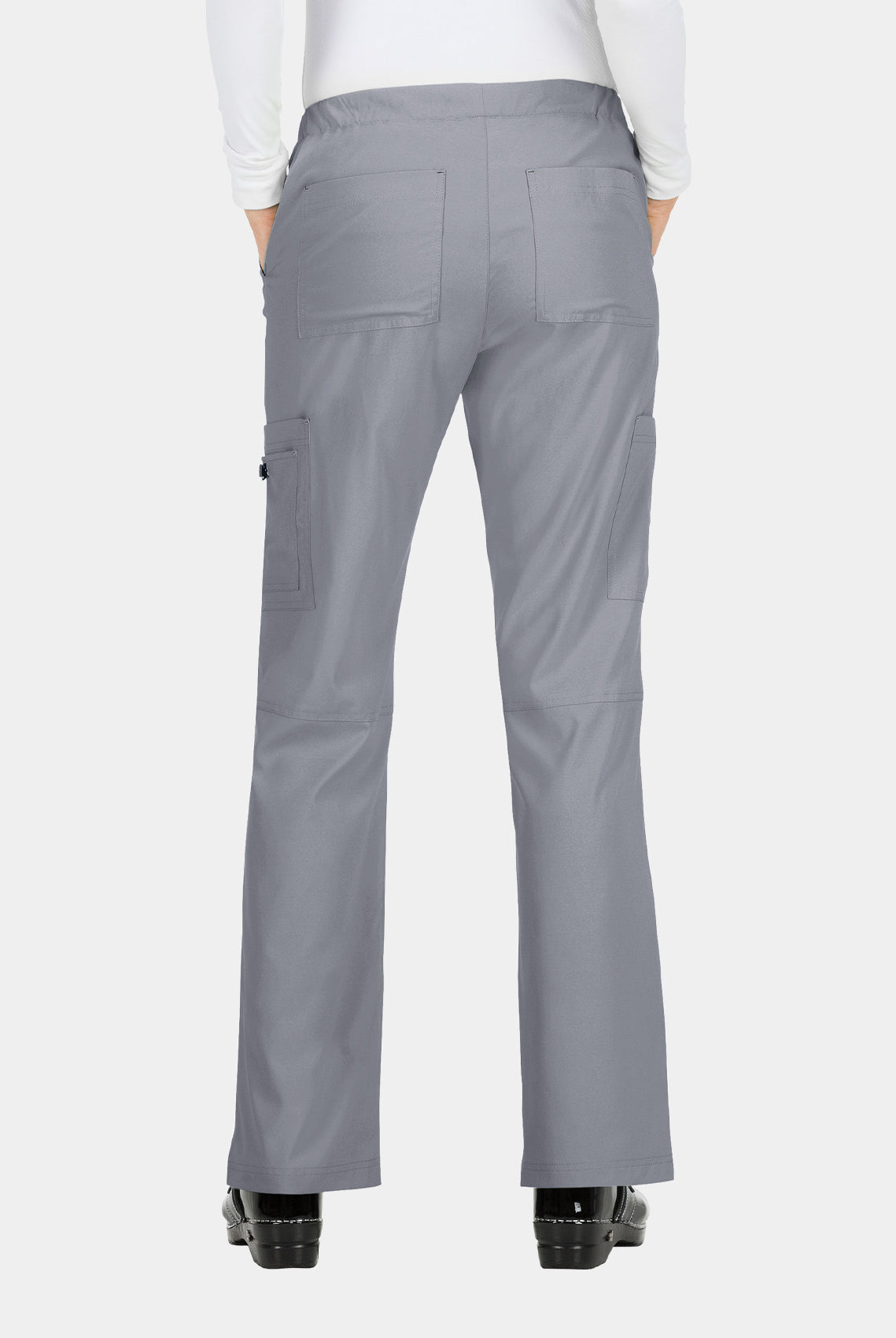 Koi Basics Holly Scrub Trousers - Platinum Grey - Back