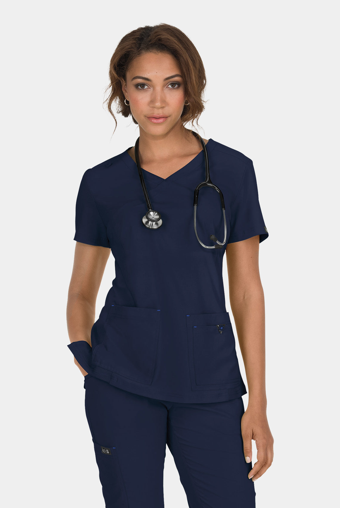 Koi Basics Katie Scrub Top - Navy