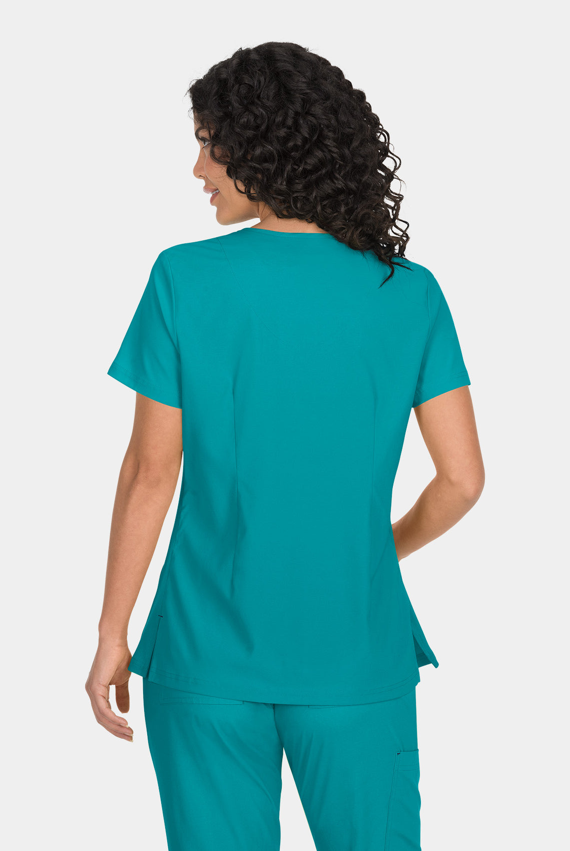 Koi Basics Katie Scrub Top - Teal - Back