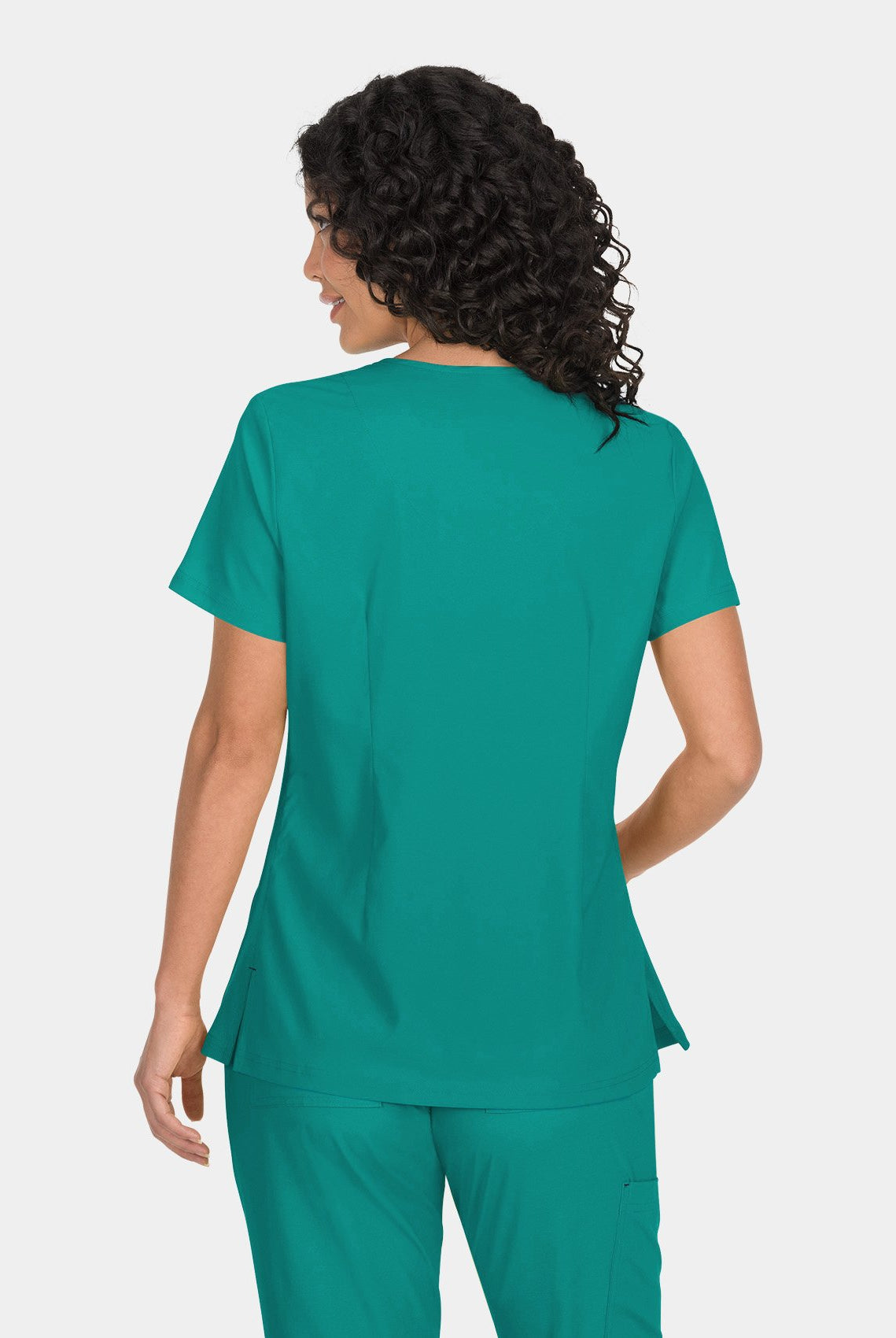 Koi Basics Katie Scrub Top - Teal - Back