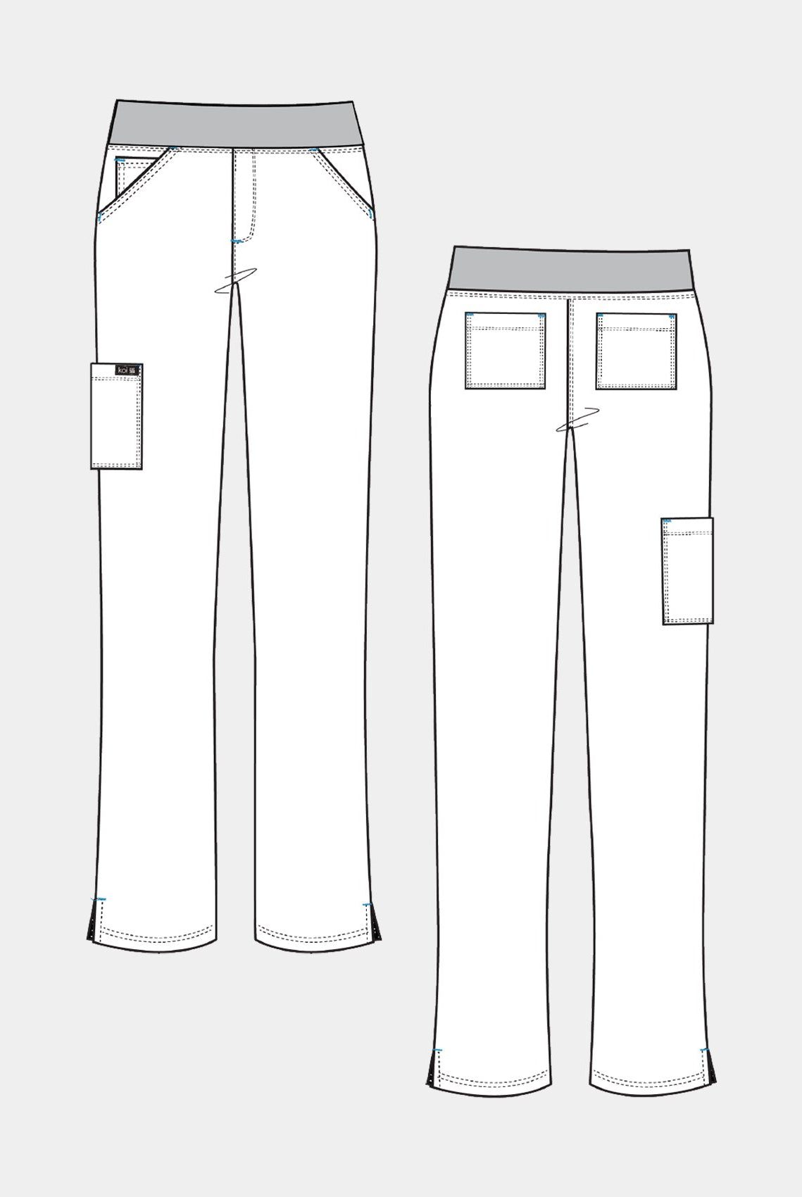 womens koi basics laurie trousers sketch