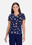 Koi Basics Leslie Scrub Top - Otters