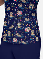 Koi Basics Leslie Scrub Top - Otters