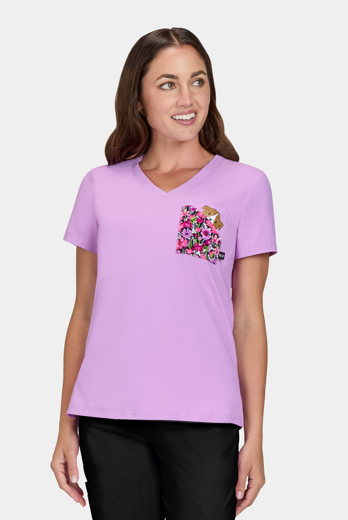 Koi Basics Nixie Placement Top - Bloom Lavender