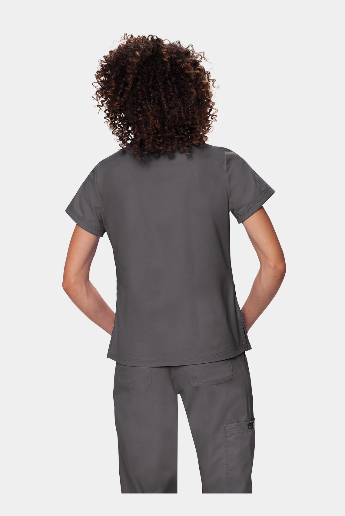 Koi Classics Nicole Scrub Top - Charcoal - back