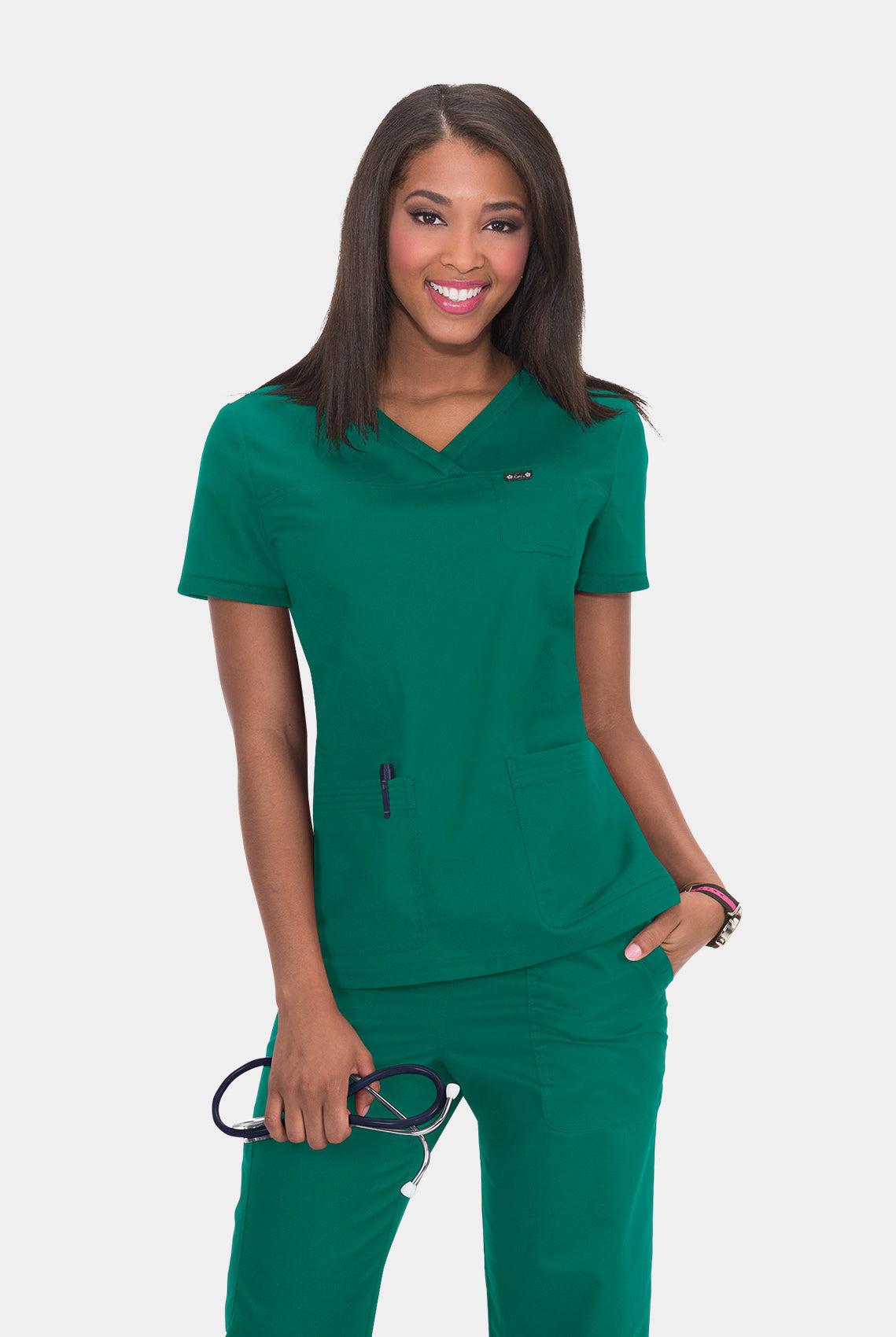 Koi Classics Nicole Scrub Top - Hunter