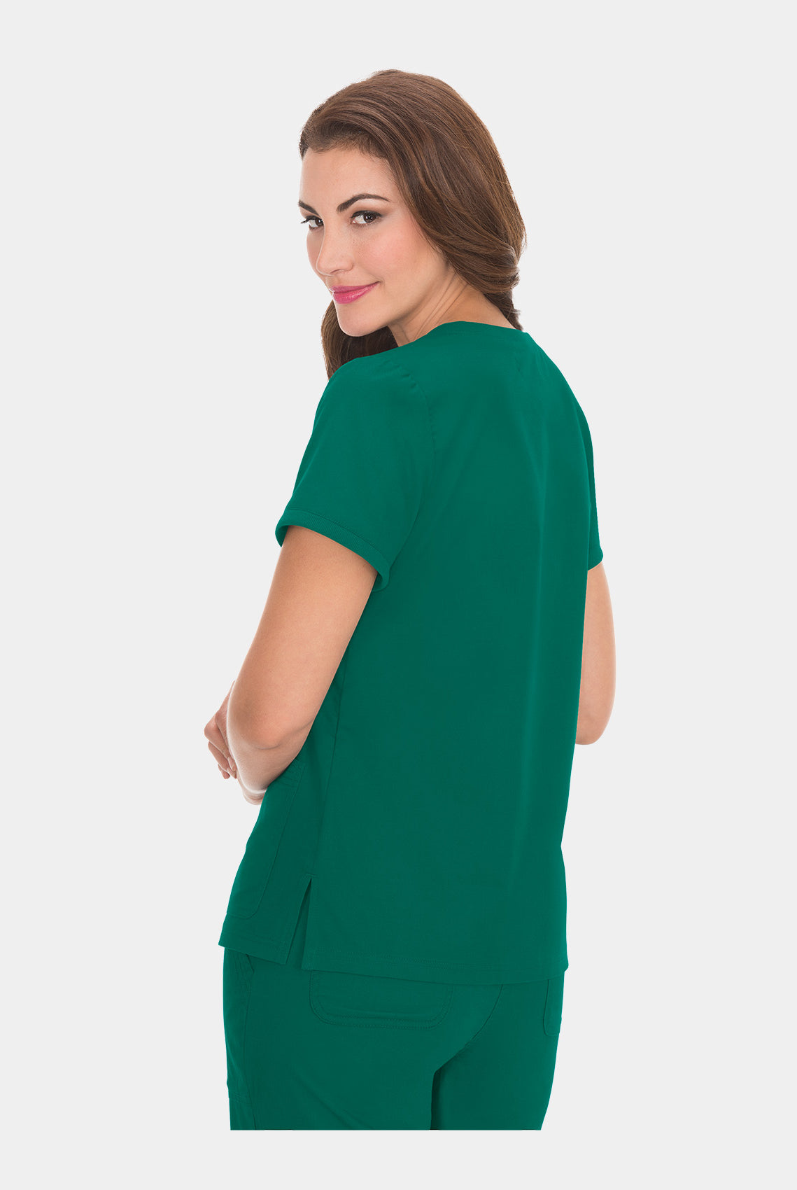 Koi Classics Nicole Scrub Top - Hunter - back