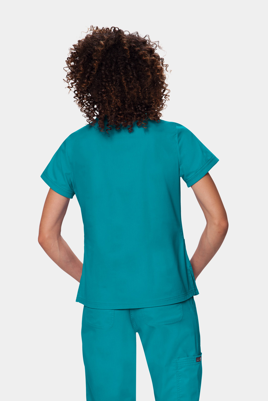 Koi Classics Nicole Scrub Top - Turquoise - back