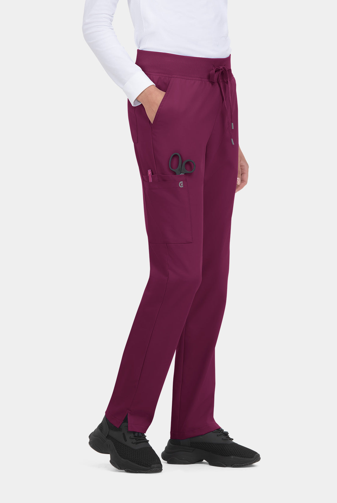 Koi Cureology Atria Scrub Trousers - Wine - side