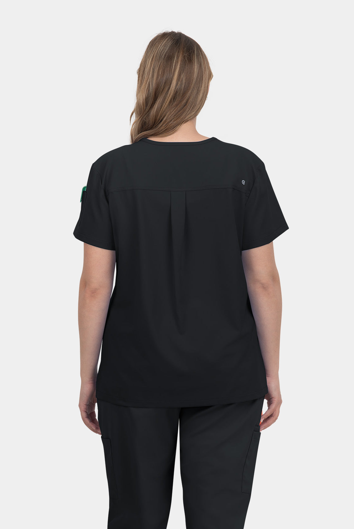 Koi Cureology Aura Scrub Top - Black - Back