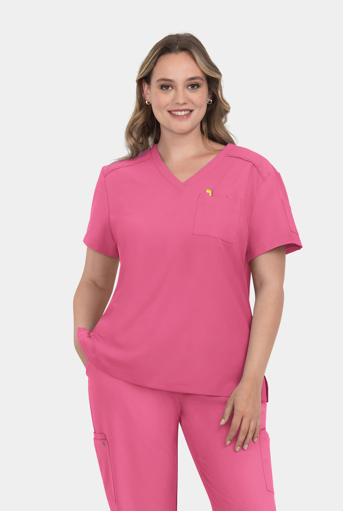 Koi Cureology Aura Scrub Top - Carnation