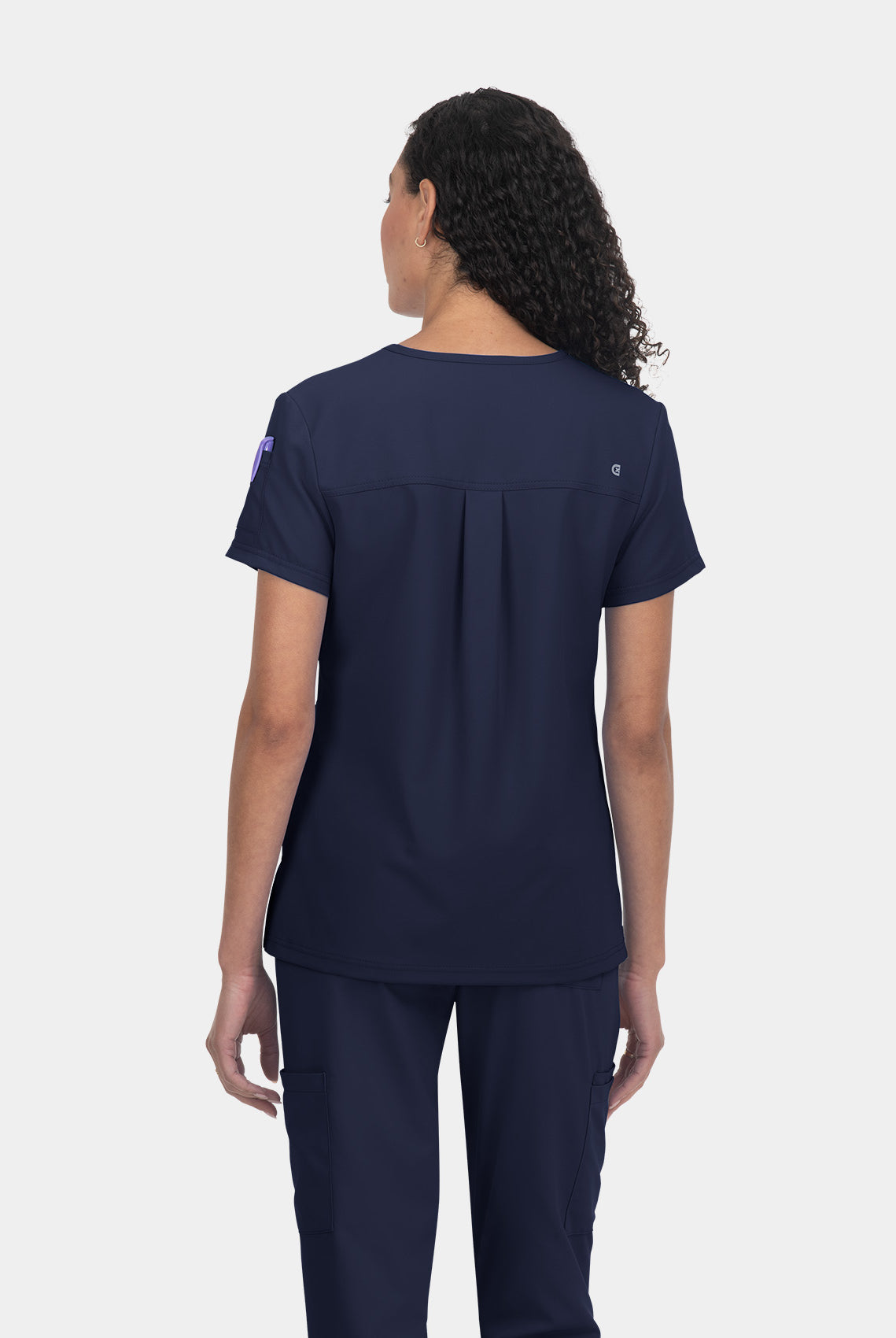 Koi Cureology Aura Scrub Top - Navy