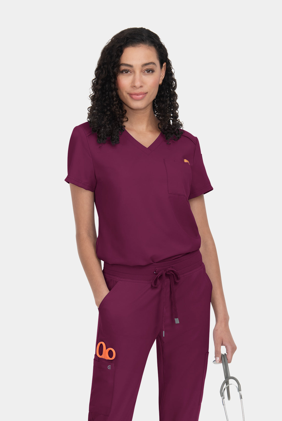 Koi Cureology Aura Scrub Top - Wine