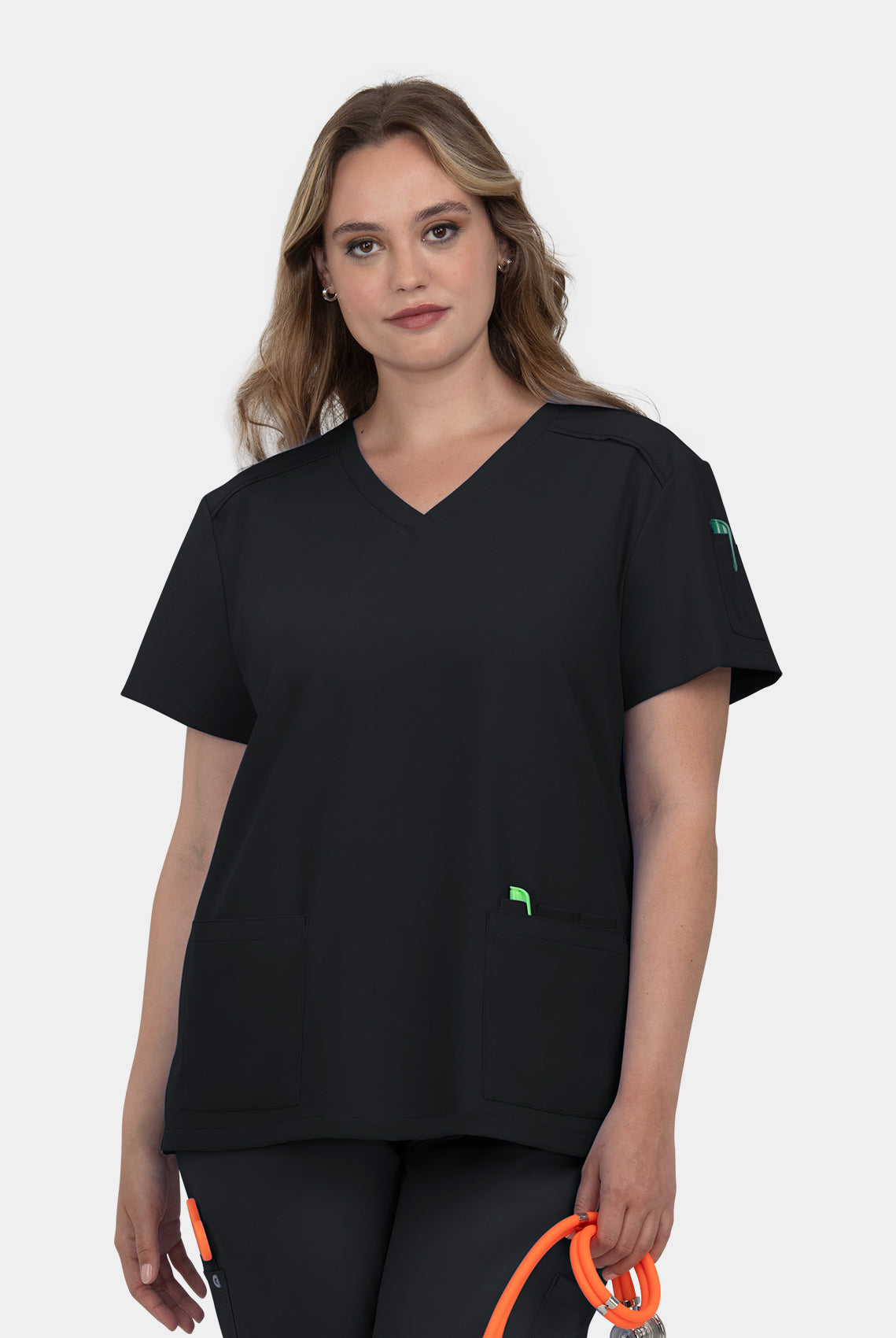 Koi Cureology Cardi Scrub Top - Black