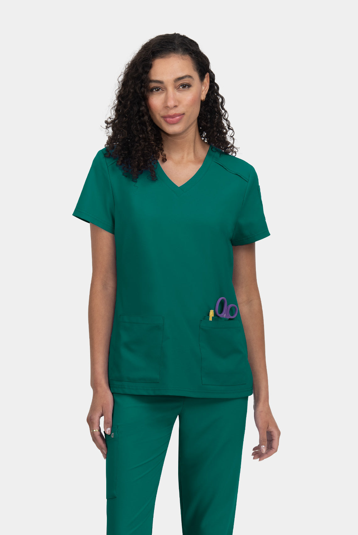 Koi Cureology Cardi Scrub Top - Hunter
