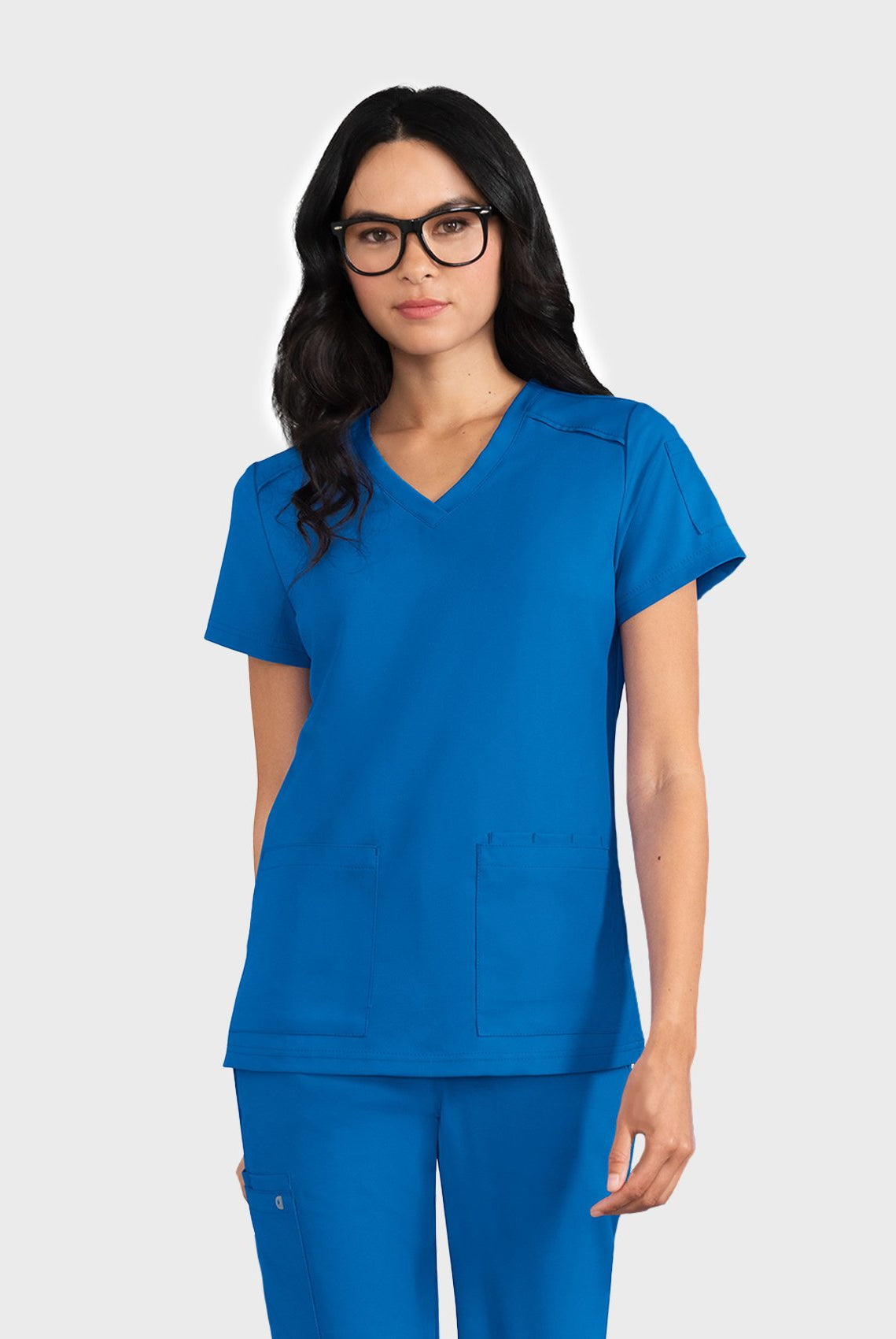 womens-koi-cureology-cardi-scrub-top-royal4